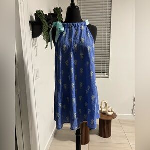 Kate Spade Blue Paisley Midi Skirt